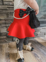 Flare Skirt with Satin Bows - Petite Maison Kids