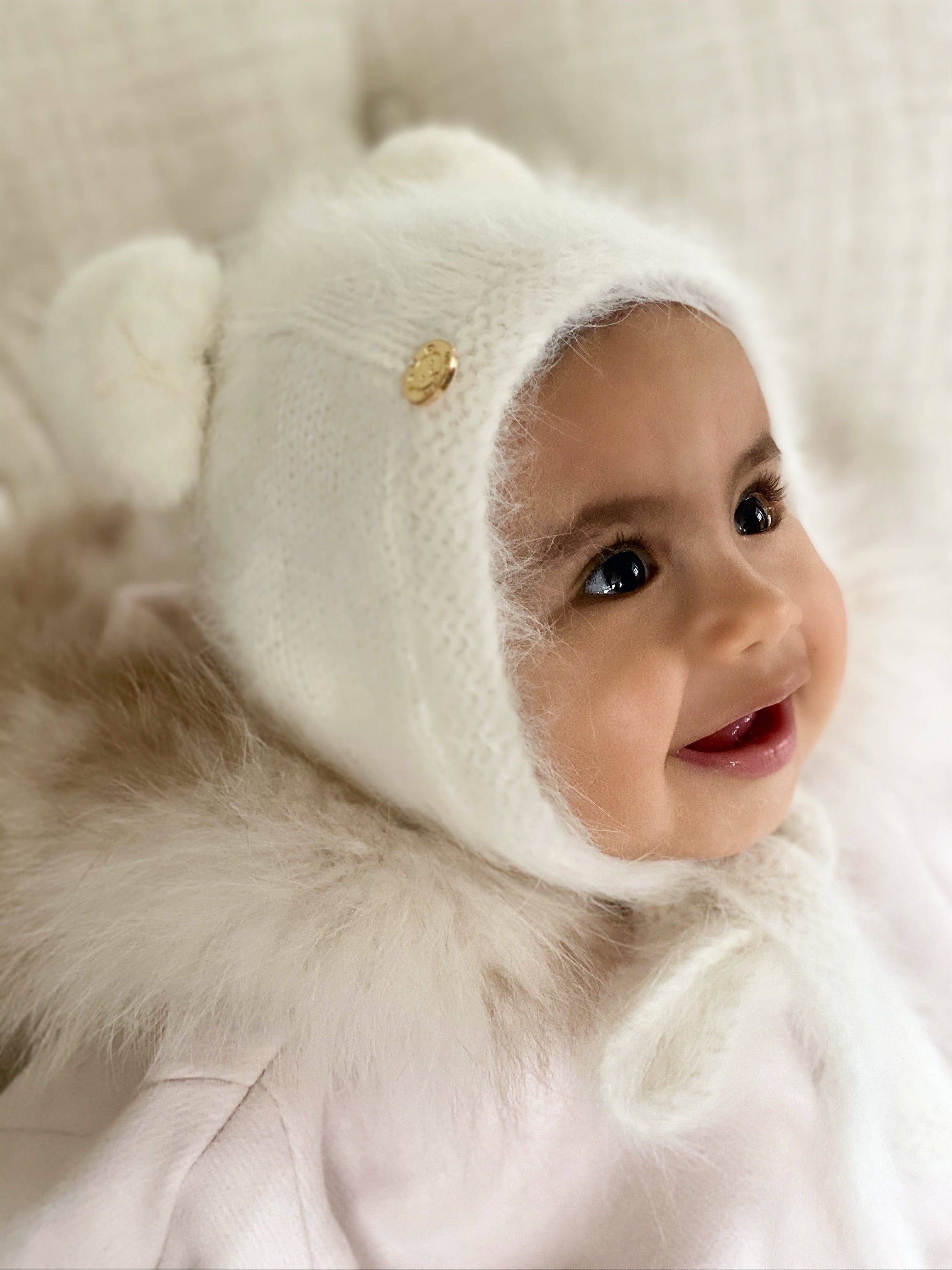 Cashmere Teddy Hat - Petit Maison Kids