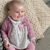 Mauve Knitted Cotton Cardigan - Petite Maison Kids