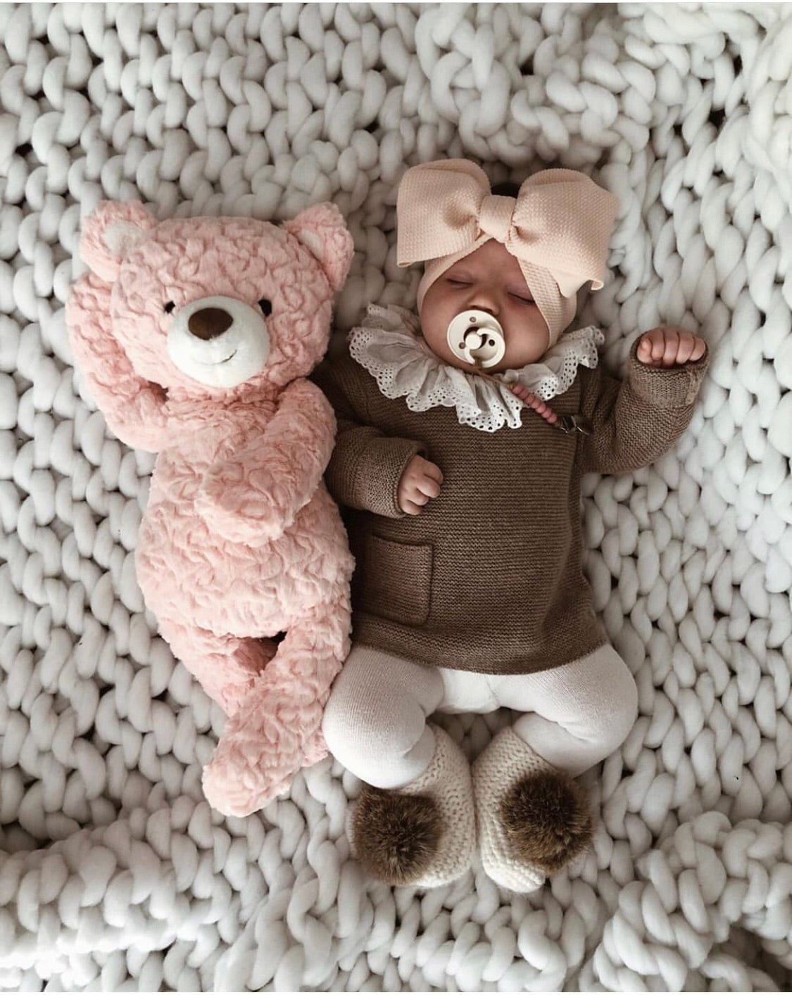 Angora Pom Pom Booties - Petit Maison Kids