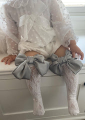 Lola Lace Socks with Satin Bows - Petit Maison Kids