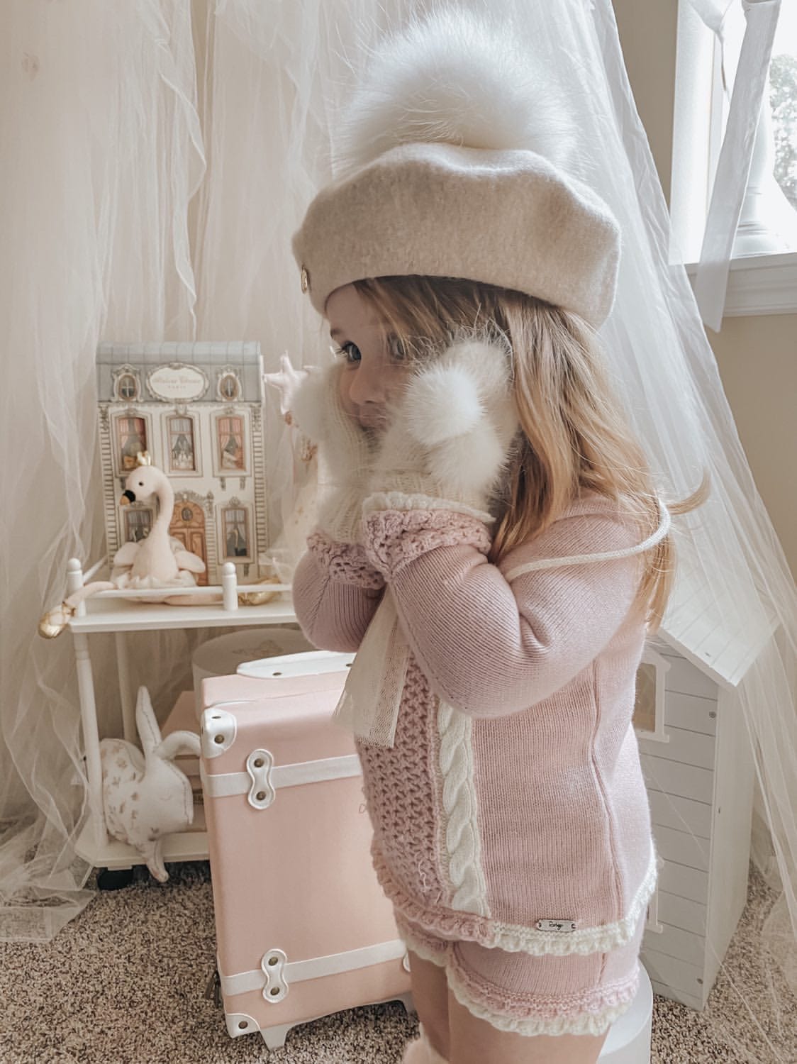 Cashmere Cream Mittens - Petite Maison Kids