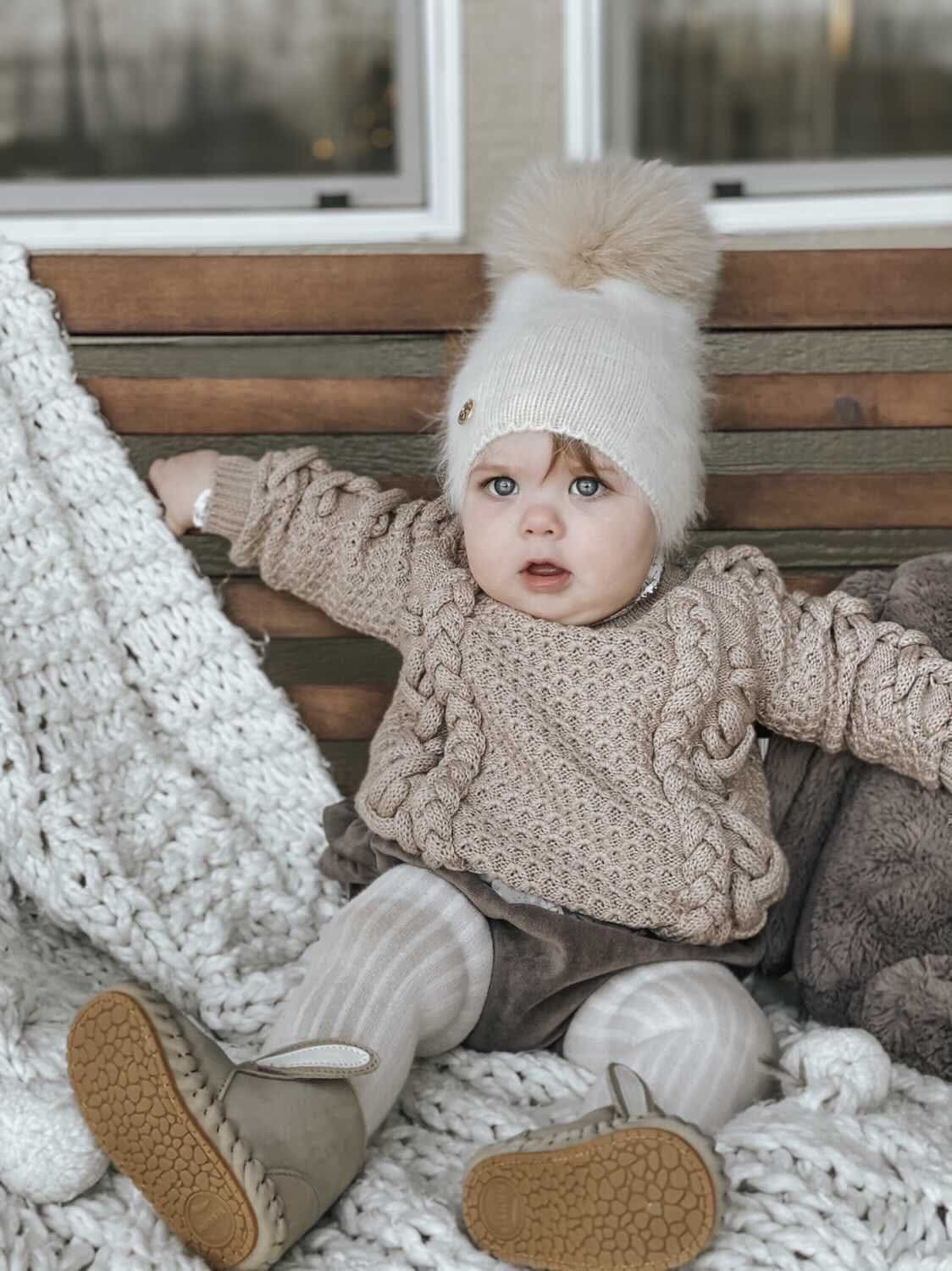 Vanya Cashmere Beanie Hat - Petite Maison Kids