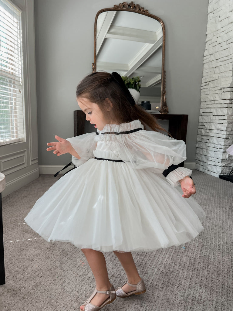 Coco Dress - Ivory/Black main image 0
