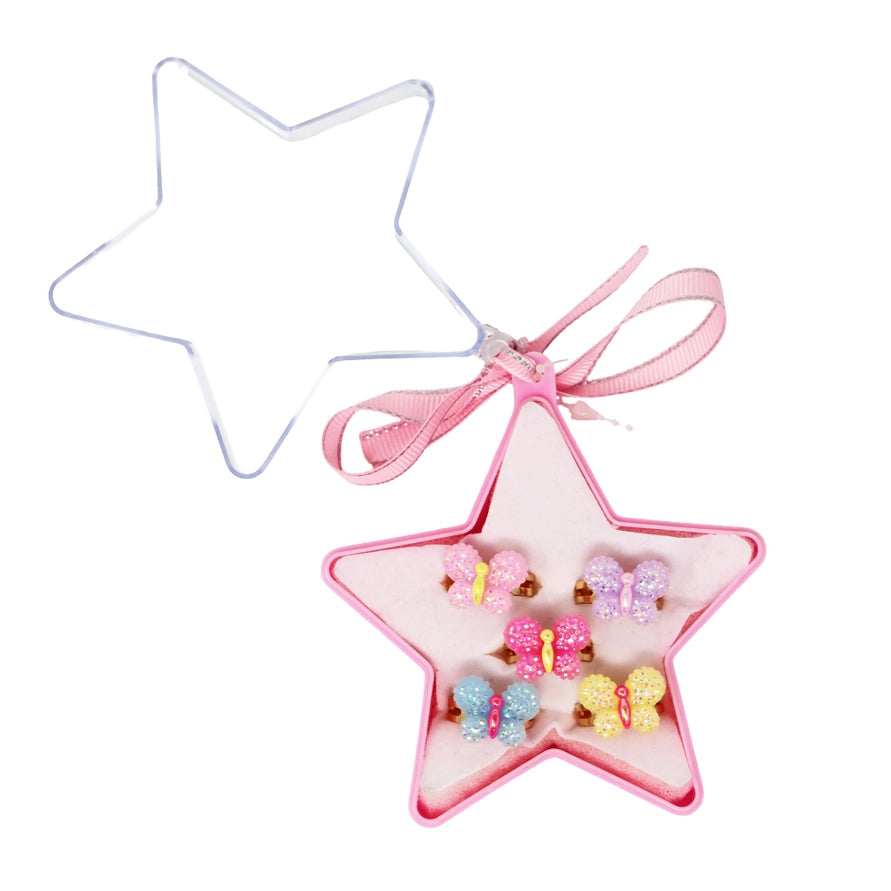 Sparkle Butterfly Rings Pack