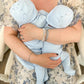 Baby Blue Three Piece Spanish Knit Baby Set
