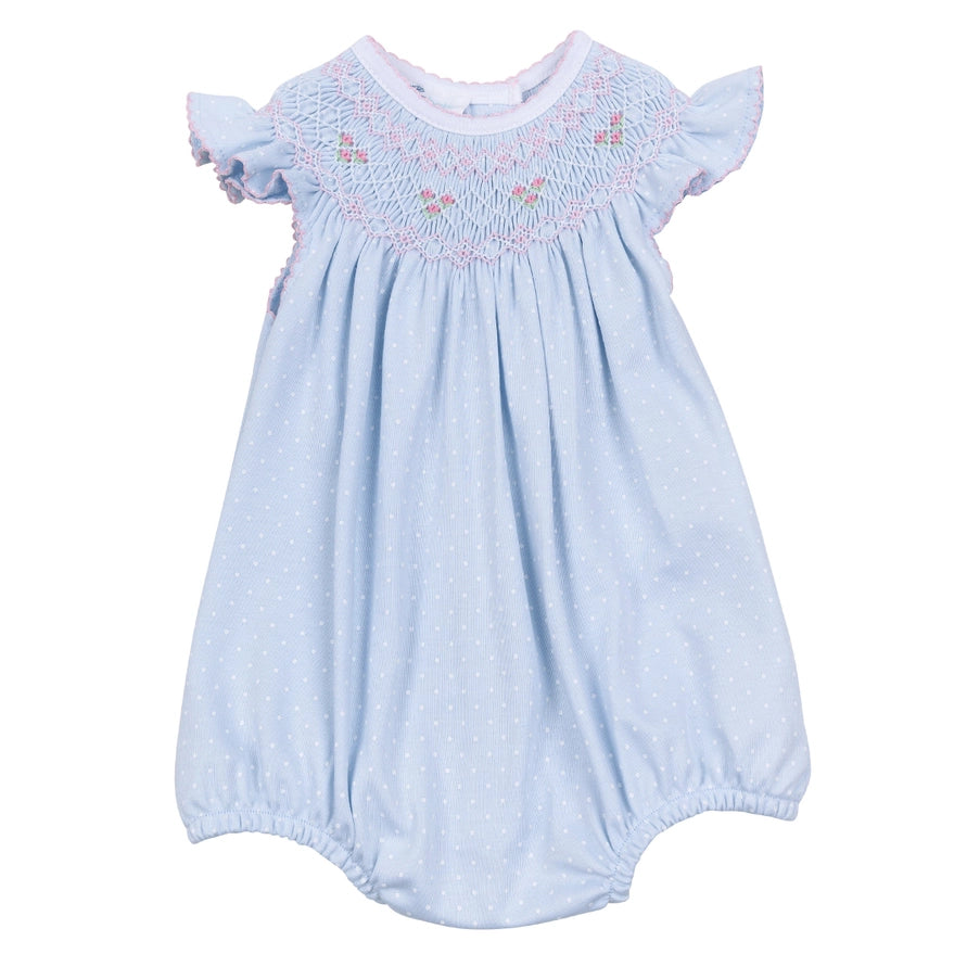 Piper's Bishop Pima Cotton Smocked Romper