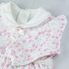 Kylie Girls Floral Print Babygrow & Hairband Set