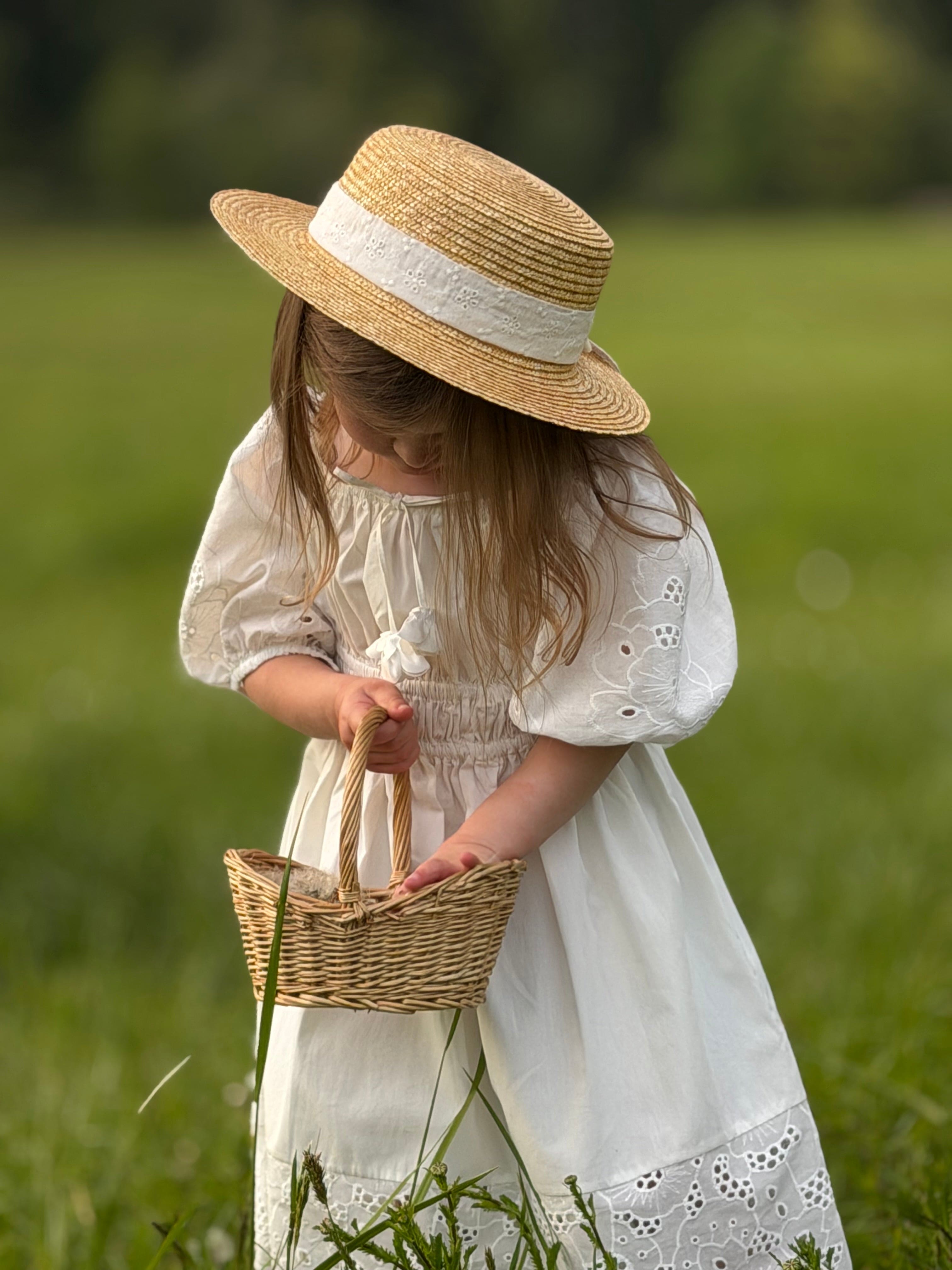 Blanca White Cotton Dress - Petite Maison Kids