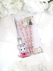 Claris The Mouse-Magnificent Mess Pencil Set