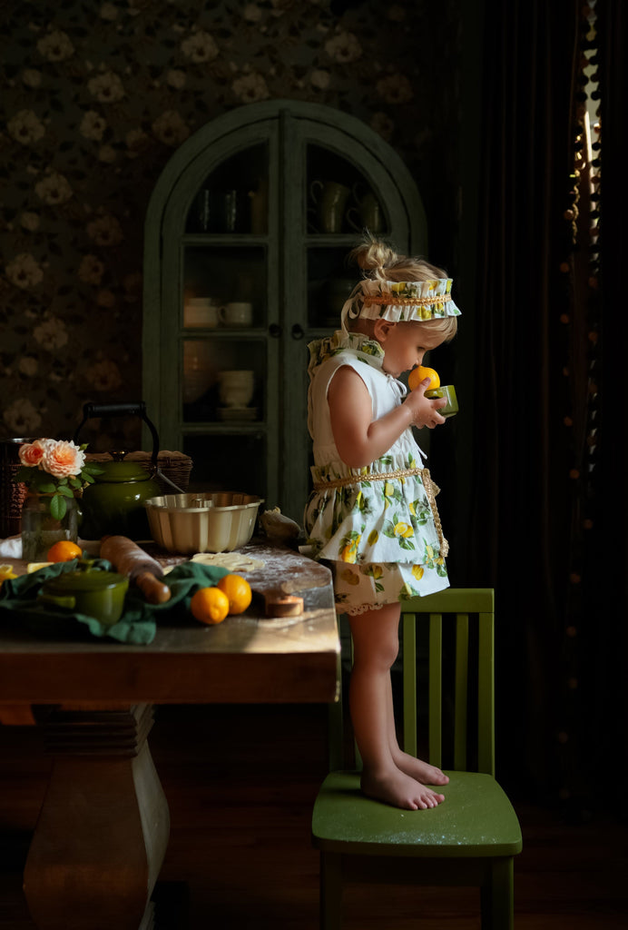 On the Go Romper Lemon