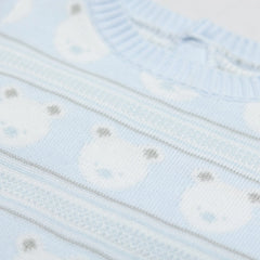 Harry Blue Knit Teddy All in One and Hat