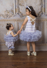 Violet Tweed and Tulle Romper - Petite Maison Kids