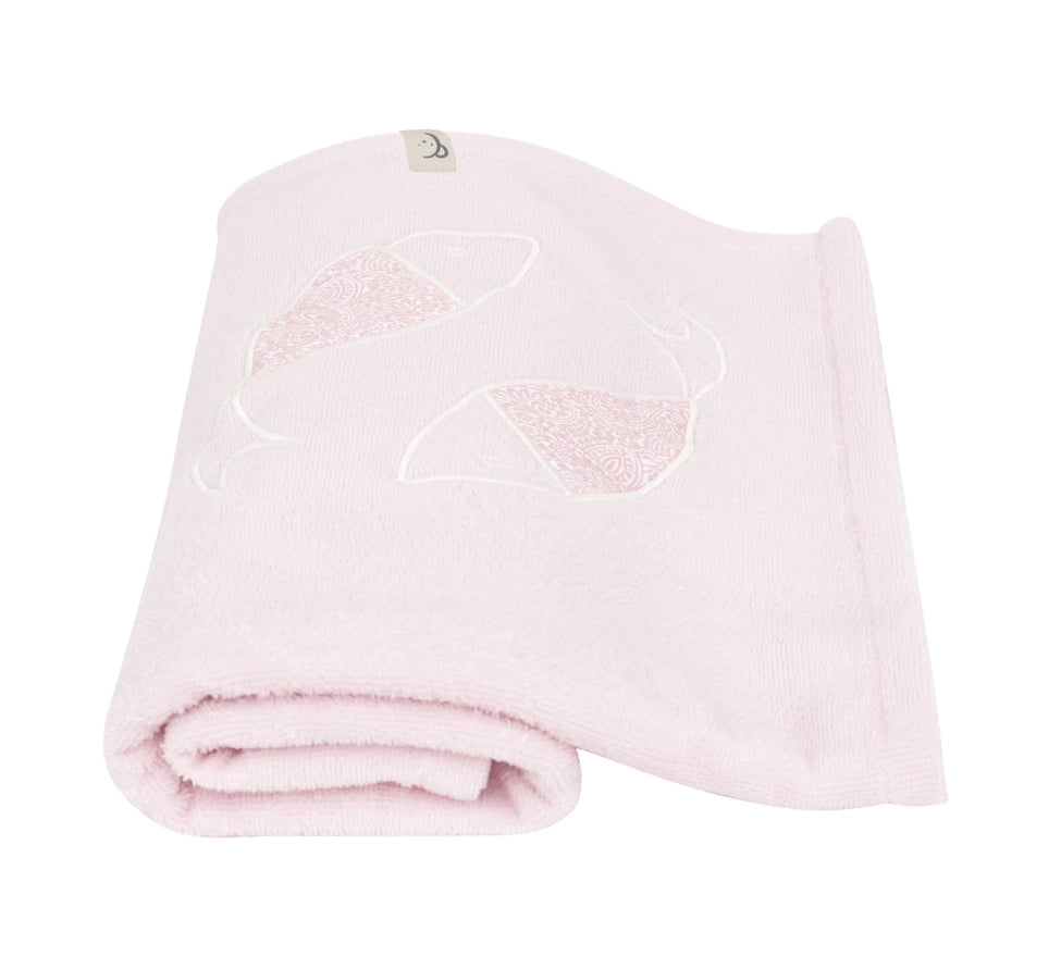 Plush Baby Pink Cotton Towel