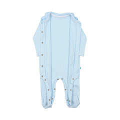 Baby Blue Brushed Cotton Onesie Babygrow