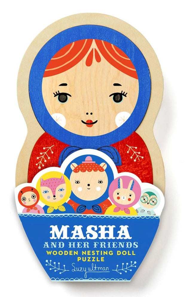 Masha and Her Friends Wooden Nesting Doll Puzzle