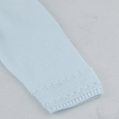 Kaleb Boys Blue Knitted All in One & Hat Set