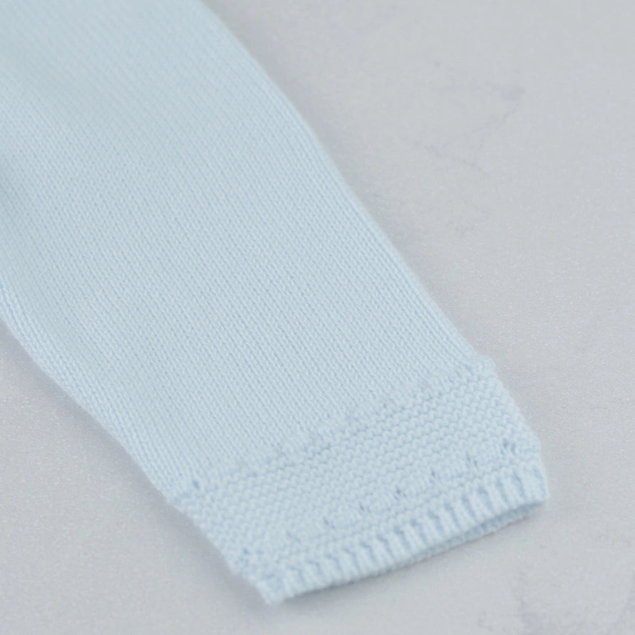 Kaleb Boys Blue Knitted All in One & Hat Set