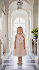 Jackie Peach Tulle Dress