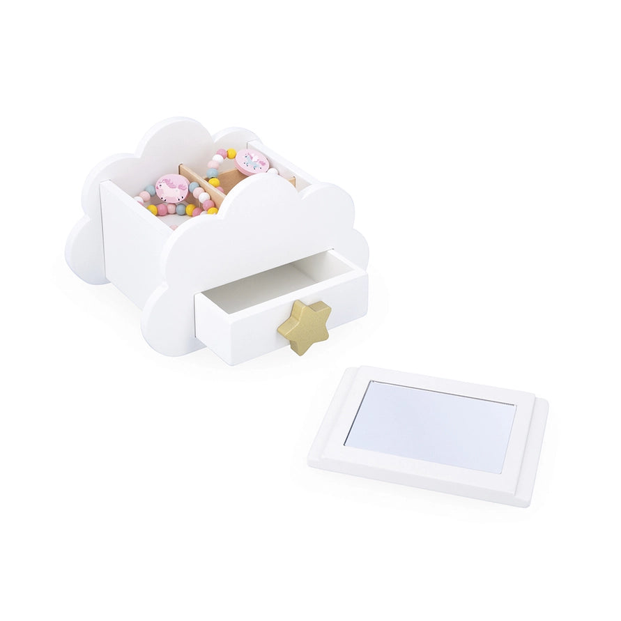 Secret Jewelry Box Toy with Unicorn Bracelet & Necklace by Janod