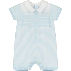 Fabian Blue Knitted Boys Romper