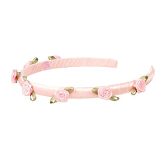 Nisha Little Pink Roses Tiara Headband