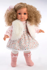 Soft Body Fashion Doll Elena — 13.8 in Blonde Ringlet Curls Doll