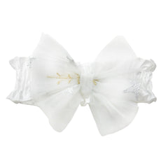Star White Tulle Baby Girl Headband