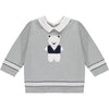 Aiden Grey Knit Teddy Bear Trouser And Hat Set