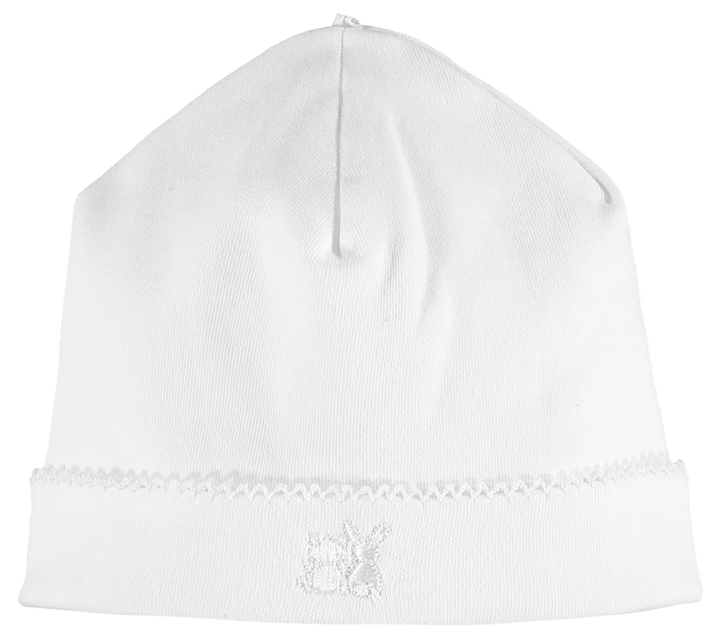Ashton Unisex White Babygrow and Hat Set