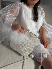 Pearl Handle Pouch Bag