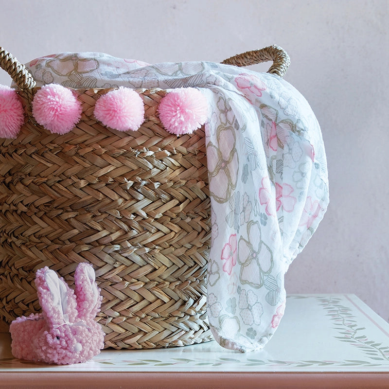 Posies Bamboo Swaddle Blanket