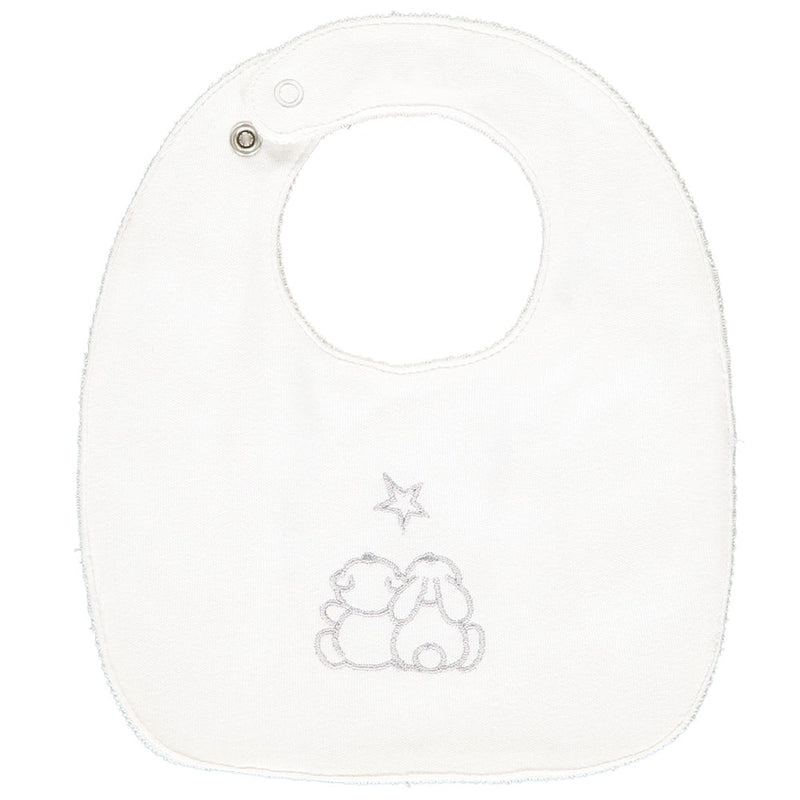 Teddie Grey Star Print Bib Gift Set