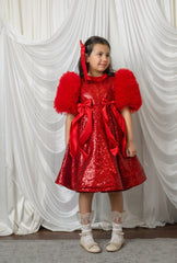 Scarlett Red Satin Hair Bow