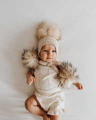 Pasha Three Pom Hat - Petite Maison Kids