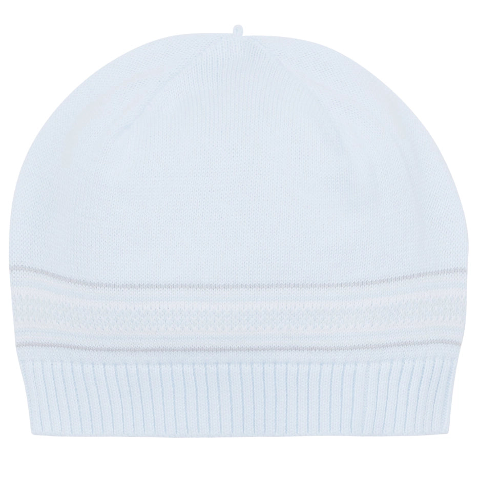 Harry Blue Knit Teddy All in One and Hat