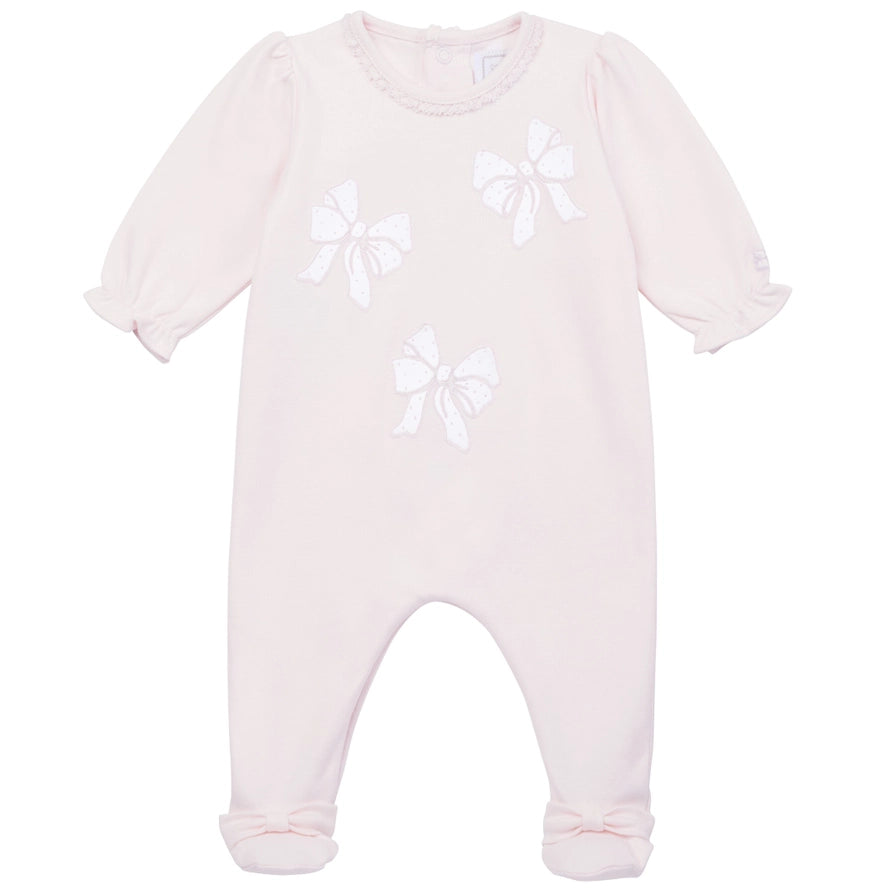 Hope Pink Bows Girls Babygrow