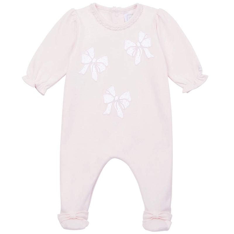 Hope Pink Bows Girls Babygrow