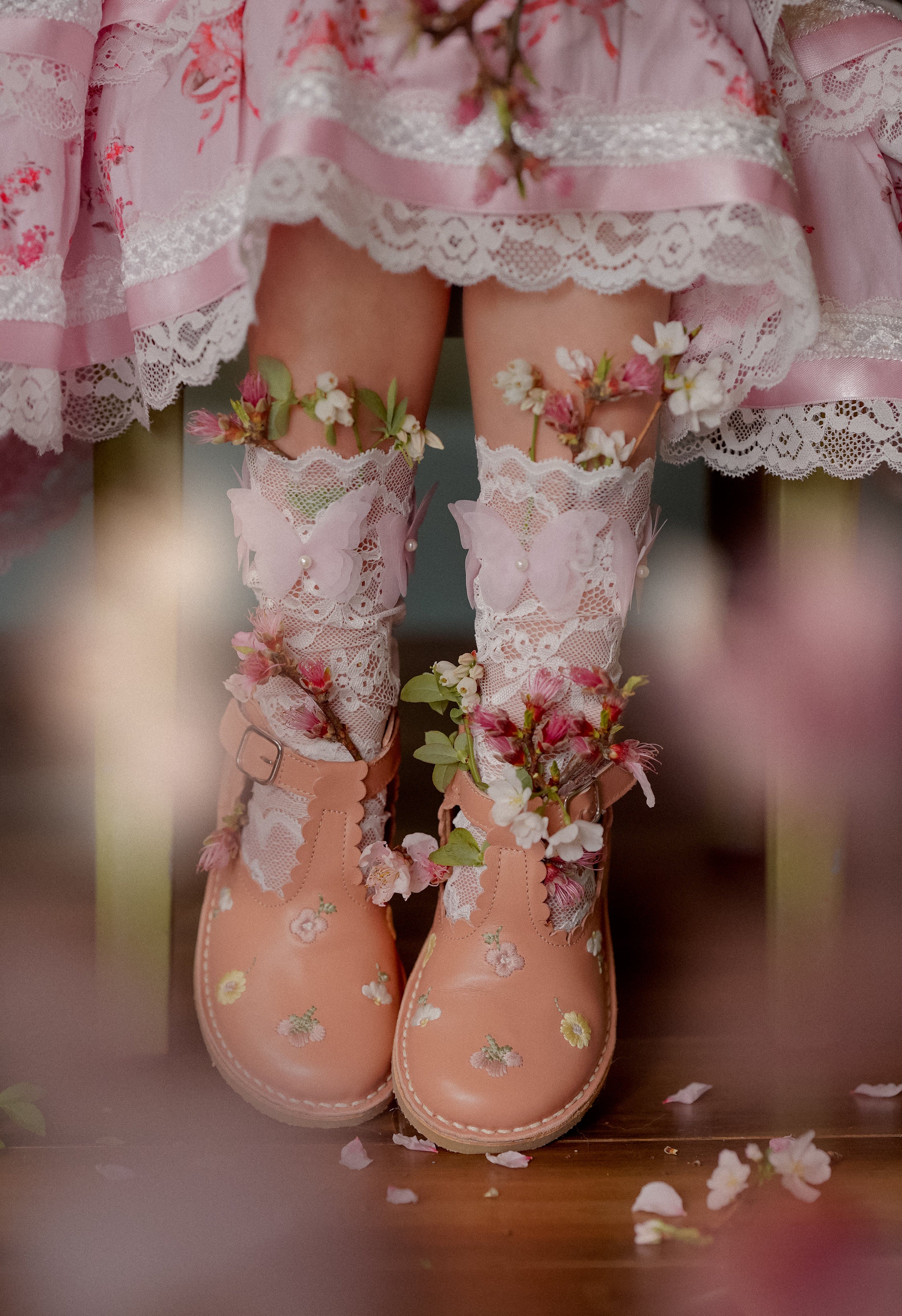 Butterfly Lace Socks