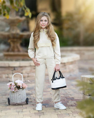 Beige Modal Track Suit