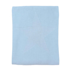 Cotton Blue Star Baby Blanket