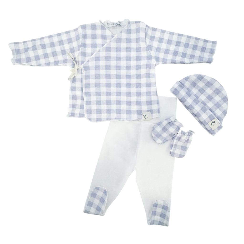 Vichy Baby Gift Set Periwinkle Blue Layette Set