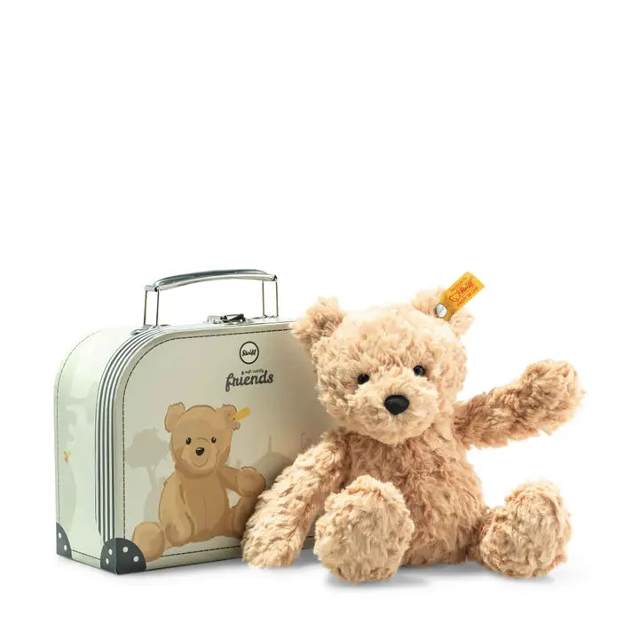 Jimmy Teddy Bear in Suitcase, 10 Inches