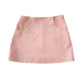 Pink Vegan Leather Skirt