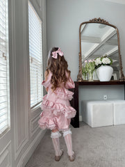 Pink Satin Ballerina Dress