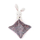 Liberty Print Pink Bunny Puppet with Blanket