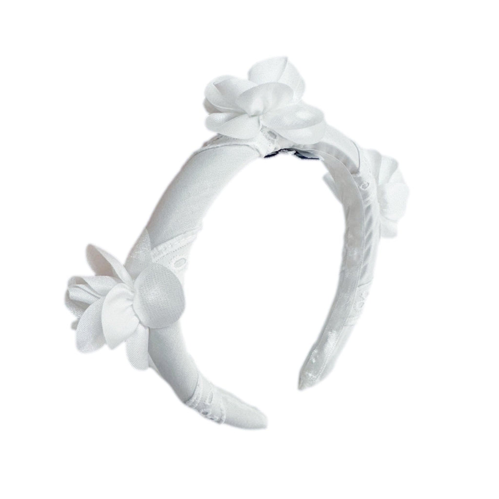 Blanca White Flower Headband