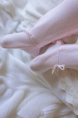 Pink Spanish Lace Knit Babygrow