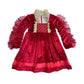 Victoria Red Velvet Dress