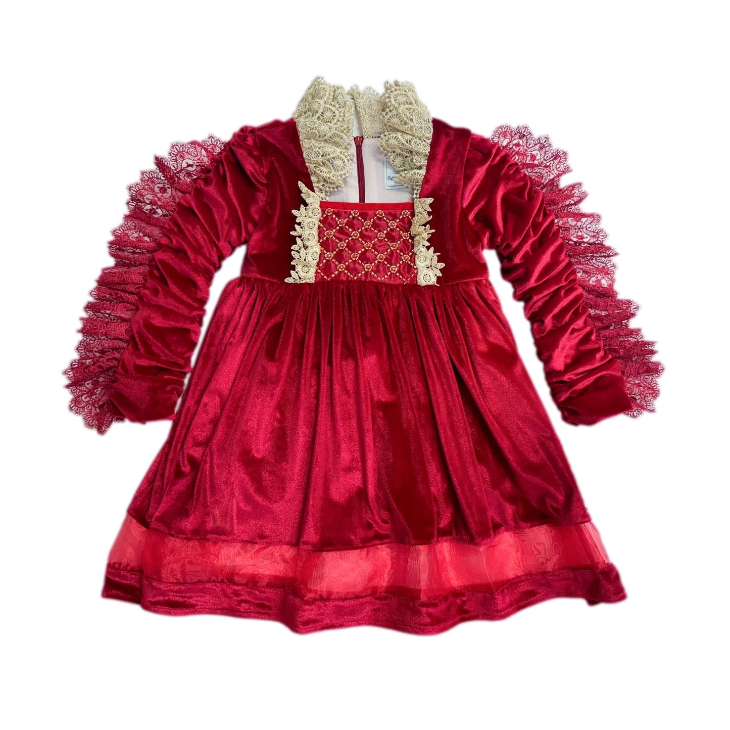 Victoria Red Velvet Dress